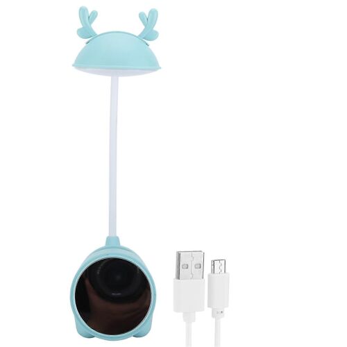 Led Lampe Eye Protection Cute Cartoon Deer Table Light Pour Chambre D¿Étudiant Pliant Lecture Téléphone Portable Titgreen