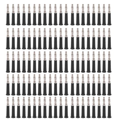 Kit d'accessoires pour connecteurs bananes 4 mm à souder,100 pièces,pour équipement de machine,J.10010,noir