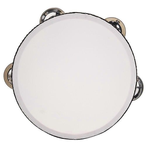 Tambourin À Main En Bois Avec Cloches Jingles Pour L'éducation Précoce (6 Po)