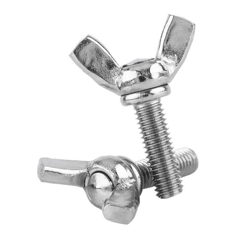 5pcs Sac 304 Acier Inoxydable Aile Papillon Vis Boulons Machine Réparation Accessoire (M5 * 20mm)