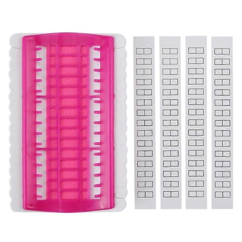 30 Position Point De Croix Aiguilles Porte-Broderie Floss Fil Organisateur Outils De Couture Rose
