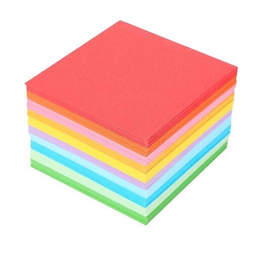 1 Pack 520 Pcs Papier Pliant Coloré Double Face Origami Grue Artisanat Feuilles 7x7 Cm