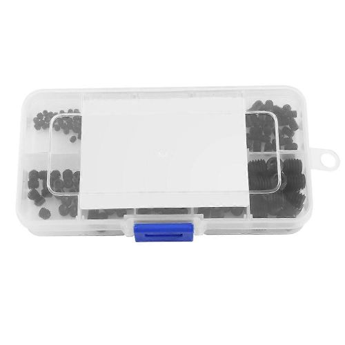 240 Assortiment de vis à six pans creux,jeu de vis hexagonales,kit de boîte à vis DIN916 M3-M8