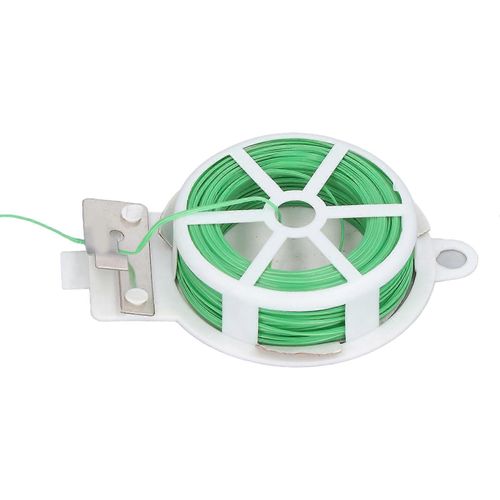 Distributeur de rouleau de torsion de fil d'acier en plastique d'attache de câble de plante avec cutter pour hangar à légumes de jardin20 mètres