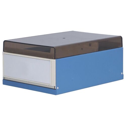 Kw-Trio Porte-Cartes Bleu Grande Capacité Boîte De Rangement Pratique Pratique Pour Le Bureau