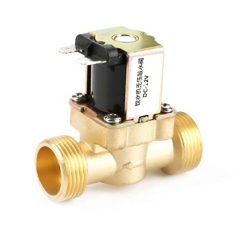 12V G3/4 Laiton N/C Normalement Fermé Électrovanne Électrique 2 Voies Sans Vanne De Régulation De Pression
