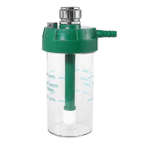 Bouteille d'humidificateur sec de 200 ml pour régulateur d'oxygène Manomètre O2 niveau supérieur et niveau inférieur