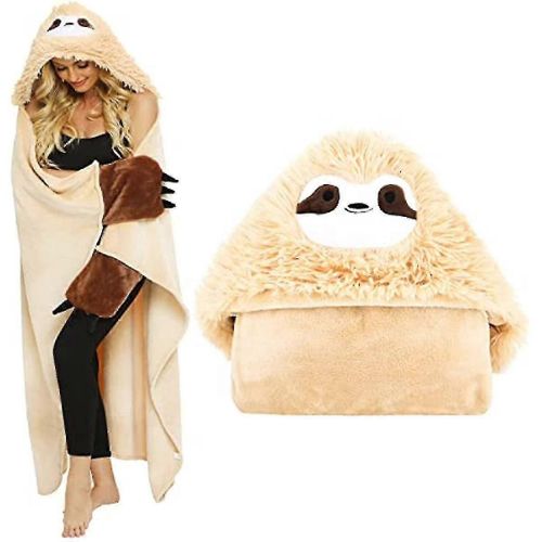Paresseux Couverture Paresseux Manteau Femmes Couverture Portable Canapé Couverture Paresseux Cuddly Couverture Moelleux -T