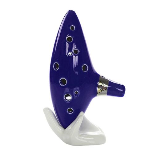 12 Trous Alto C Porcelaine Ocarina Avec Support Bote-Cadeau Longe Mini Instrument Vent Pour Dbutants