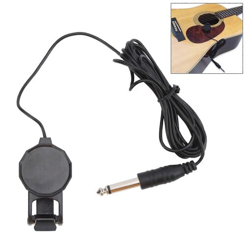 Clipon Micro Microphone Piézo Violon Guitare Acoustique Ukulélé Accessoires D'instrument De Musique