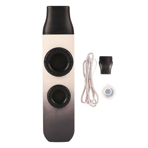 Instrument De Musique Professionnel En Plastique Kazoo Avec Diaphragmes De Flûte 10 Pièces Pour Ukulélé Violon Texture De Peau Gris Blanc Dégradé