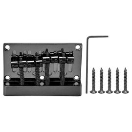 4 Cordes Basse Chevalet Cordier Épaissi Électrique Boîte Guitare Plaque Instrument Accessoires 85mmblack