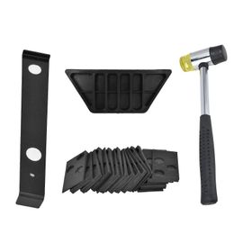 Kit d'installation de revêtement de sol Outil stratifié avec marteau en caoutchouc / barre de traction / bloc de taraudage / entretoises 20 pièces