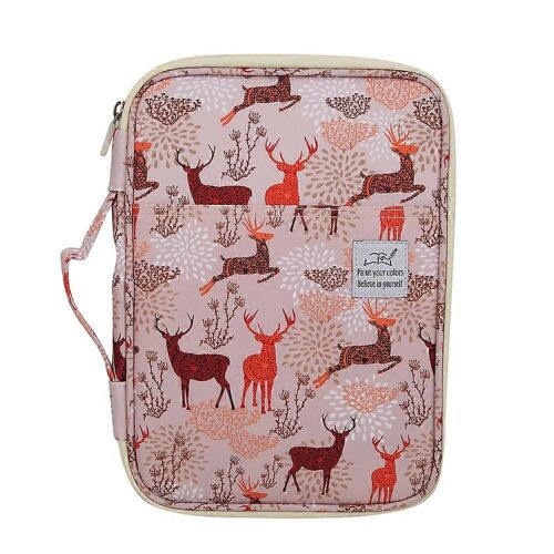 Croquis Peinture Étui À Crayons Organisateur Crayon De Couleur Sac De Rangement Papeterie Fourniturescerf De Noël 96 Couleur