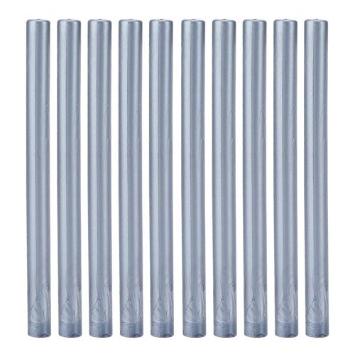 10 Pcs Cire À Cacheter Bâtons Multicolor Petit Timbre Rond Outils Pour Bricolage Invitations Cartes Enveloppes (Gris Bleu)