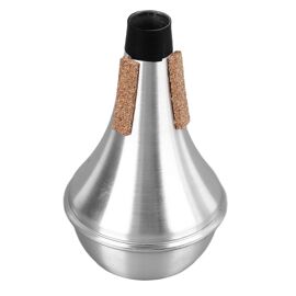 Trompette D'entraînement Muet Alliage D'aluminium Léger Liège Souple Réduction Du Bruit Trompette Silencieux D'entraînement