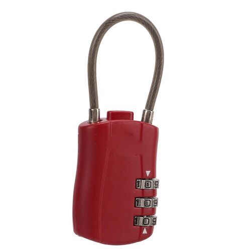 Rouge Approuvé par la TSA Serrure Serrure Mot de Passe Douanier Code Antivol Cadenas pour Bagages De Voyage Casiers Valises