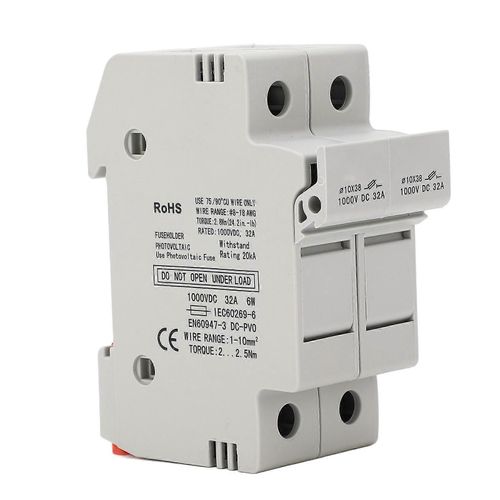 Porte-fusible Midget Housing 2 pôles Protection contre les courts-circuits 32A 1000VDC PV System Rated