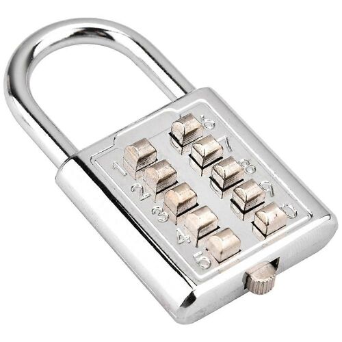 Mot de passe combiné à 10 chiffres Bouton poussoir Cadenas à bouton aveugle Cadenas