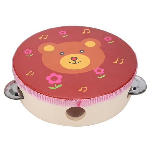 Tambour À Main Pour Enfants Tambourin À Main Dessin Animé Modèle Instruments Éducatifs De Musique Fournituresbear