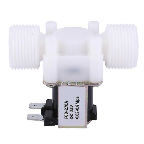 Électrovanne électrique en plastique G3/4 NC,vanne d'entrée d'eau normalement fermée,DC24V