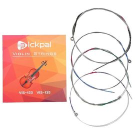 Violon Complet Cordes En Acier De Remplacement E A D-G Pour Parties De Violon 4/4