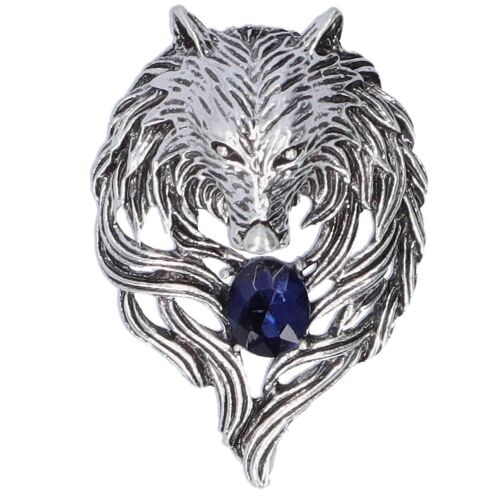 Broche Broche Rétro Lion Tête Hommes Costume Manteau Animal Motif Épinglette Partie Corsage Accessoiresargent