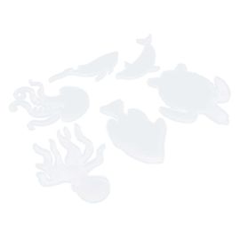 Moule En Silicone Cristal Mer Animal Coaster Moule Pour Les Projets Faits À La Main Et La Décoration De La Maison