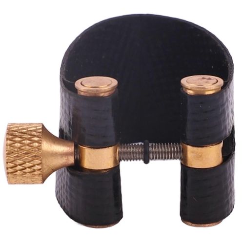 Saxophone Ligature Attache Vis Réglable Son Uniforme Sax Ligature Remplacement Noir Alto Voix