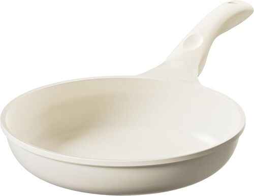 Poêle À Frire En Céramique Anti-Adhésive 24 Cm Poêle À Omelette À Induction Sans Ptfe Sans Pfoa Passe Au Lave-Vaisselle Blanc