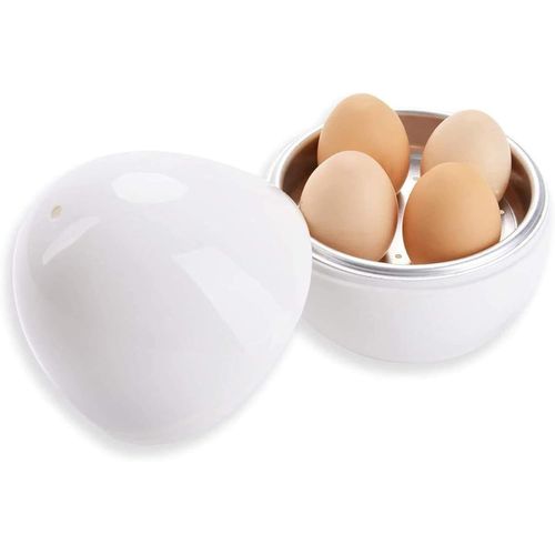 CFRX-Cuit oeuf Micro Onde Cuiseur à oeufs Egg Boiler Cooker Microwave Rapide Cuit-?uf 4 oeufes pour cuisson au micro-ondes de cuiseur