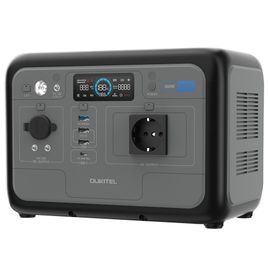 OUKITEL P800 Centrale électrique portable, 512 Wh, batterie de secours 800 W avec charge rapide CA+CC, générateur solaire pour camping en plein air en cas d'urgence