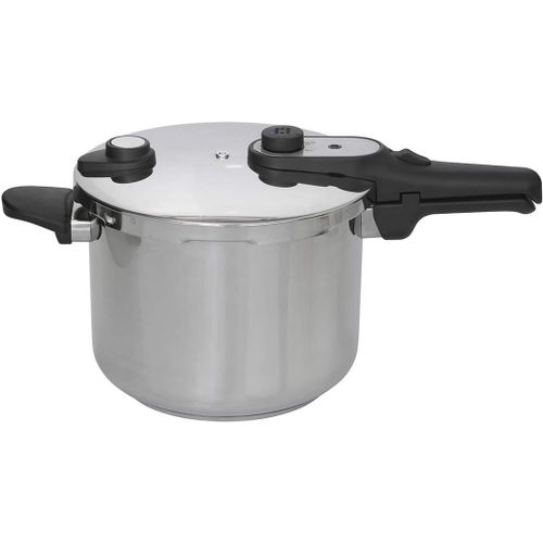 ASFASFq-Jata Hogar HOLL2230 Autocuiseur rapide en acier inoxydable 10 l Pour toutes les cuisinières, y compris les plaques à induction. Diamètre : 24 cm.