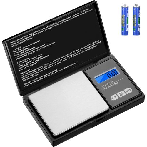 Balance De Précision Cuisine 500g / 0.01g, Balance Cuisine Electronique, Balance De Poche Avec Écran Lcd, Mini Balance Numérique, Avec Fonction De Tare Pour Bijoux, Thé, Café