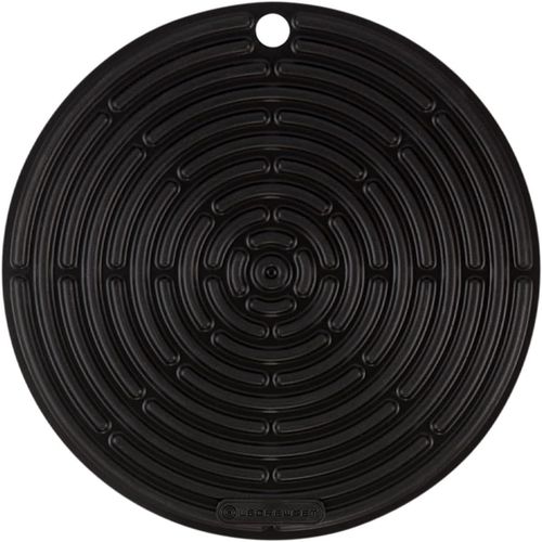Manique/Dessous De Plat,Silicone,Rond,¿ 20 Cm,Noir Mat,93000230310200