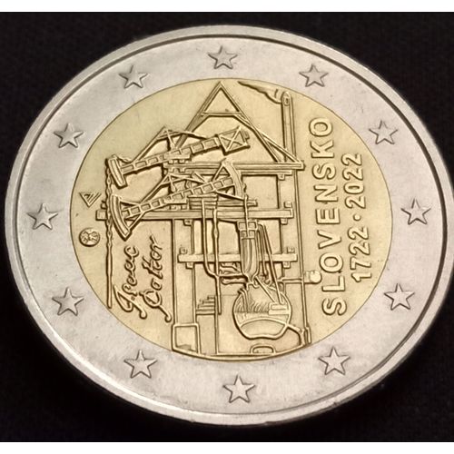 2 Euro 2022 Slovaquie (300 Ans De La Machine A Vapeur)