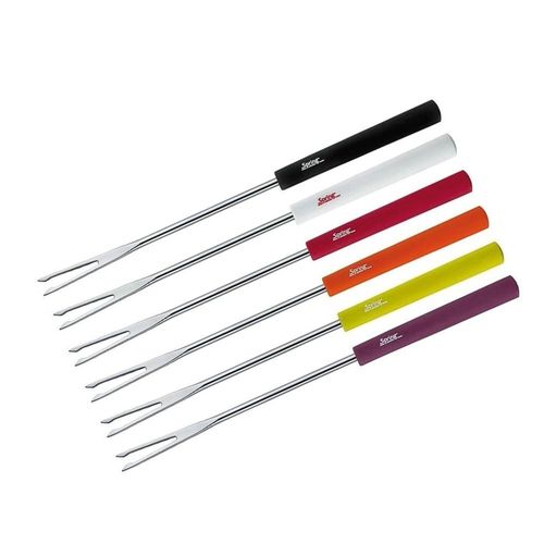 KALANKA-2690260606 Basic Set de 6 piques à fondue pour fondue savoyarde Multicolore