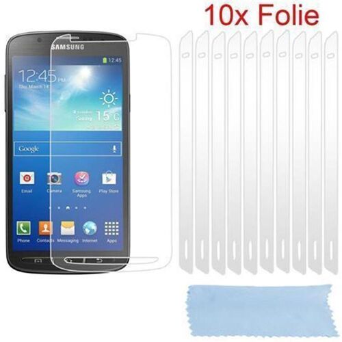 Cadorabo Films De Protection D'écran Compatibles Avec Samsung Galxy S4 Active Dans Haut Clair - 10 Films De Protection Hautement Transparents Contre La Poussière, La Saleté Et Les Rayures