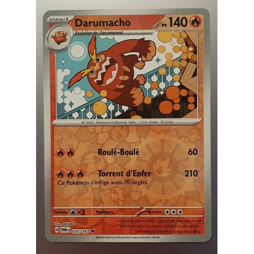 Pokémon Darumacho 035 / 167 Mascarade Crépusculaire Reverse