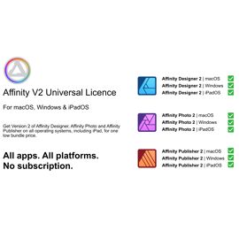 Affinity V2 Licence Universelle À Vie - Pc/Mac/Ipad