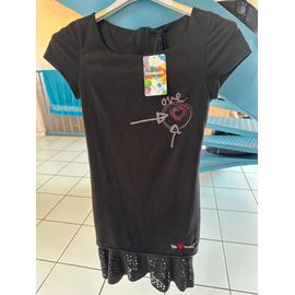 Robe Noire Desigual Taille 34 Neuve Tissus Velouté Peau De Peche