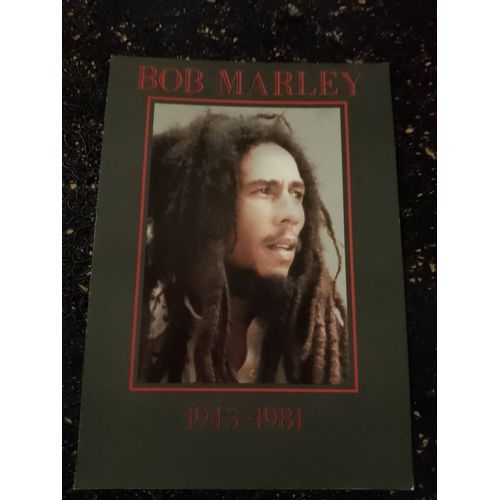 Carte Postale Colorée "Bob Marley" Vintage Années 90.