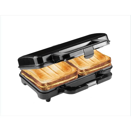 Xl Appareil Croque Monsieur, Appareil À Sandwich Idéal Pour Les Sandwichs Américains (Xl), Pour Deux Sandwichs En Forme De Coquille, Avec Réglage Automatique De La Température, Cou[PLA6120049]
