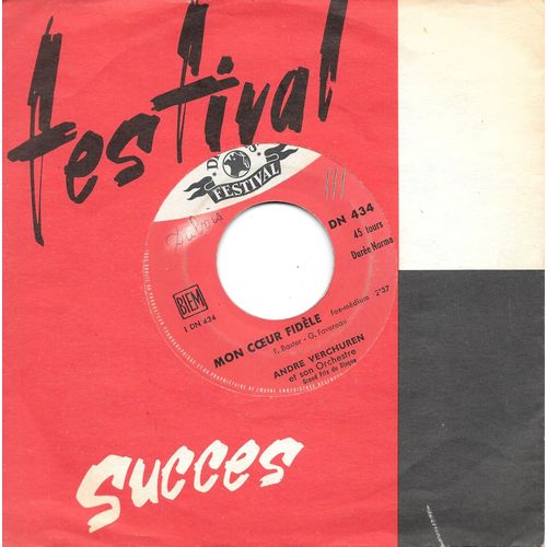 André Verchuren : Mon Coeur Fidéle / Tous Mes Voeux [Vinyle 45 Tours 7"] 1962