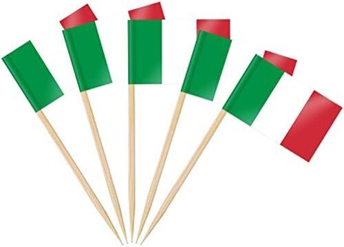 100PCS Drapeau Cure-dent France, Pic Francais pour Topper de Coupe, Cure Dent Drapeau Français pour Décoration Jardin Bar Fête Fourniture Pub Euro Football Match