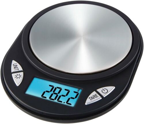 Balance de Précision Numérique Jewel (Pèse usqu'à 500 g, jusqu'à 0,1 g, en g/ct/psl/oz/ozt/gn, pour l'Or, Les Pièces de Monnaie, Les Bijoux, Les Pierres précieuses, \u2026) Noir/Argent