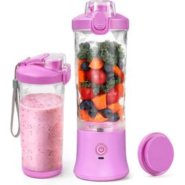 Mixeur Portable Pour Smoothie, Blender Mixeur Avec 600 Ml De Grande Capacité Et Batterie 4000 Mah, 6 Lames 3D Et Ipx67 Étanche, Moteur 270 W Pour Faire Des Milkshakes Et Smoothies