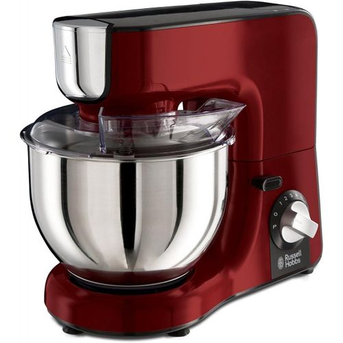 Robot Pâtissier Multi [Pétrin,Batteur & Blender] Desire Rouge (3 Fouets: Batteur Pâtes Lourdes,Crochet Pétrin,Fouet En Inox,Bol Blender 1,5L,10 Vitesses,Anti-Projection) 23480-56