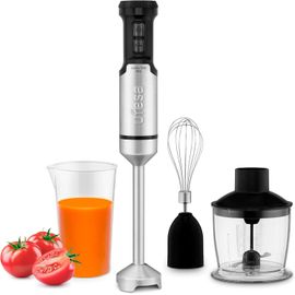 SUBZONAL-Galaxy Max Mixeur Plongeant, Puissance 1500 W, Contrôle de 24 vitesses + TURBO, 4 Lames Haute Efficacité, Design Ergonomique et Anti-éclaboussures, Accessoires Inclus, Sans BPA