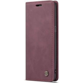Coque Samsung Galaxy S8,Coque Rabat Avec Magnetique,Housse Portefeuille Cartes Stand Fonction (Rouge)